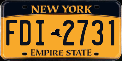 NY license plate FDI2731