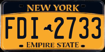 NY license plate FDI2733