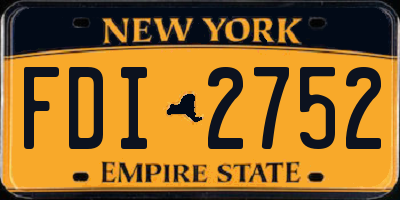 NY license plate FDI2752