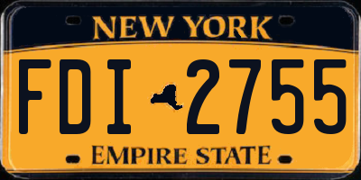 NY license plate FDI2755