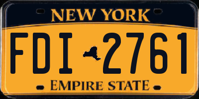NY license plate FDI2761
