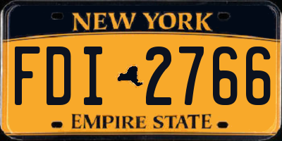 NY license plate FDI2766