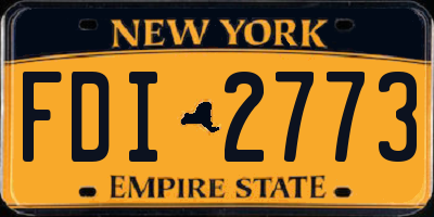 NY license plate FDI2773