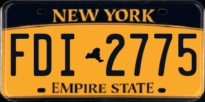 NY license plate FDI2775