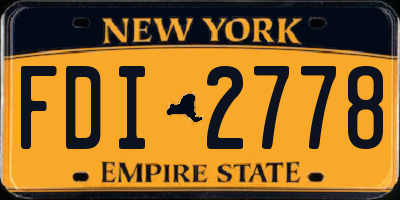 NY license plate FDI2778