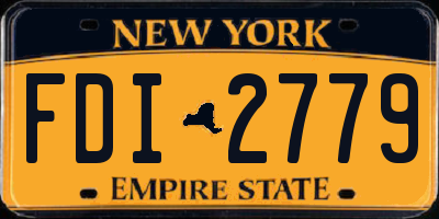 NY license plate FDI2779