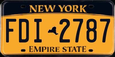 NY license plate FDI2787