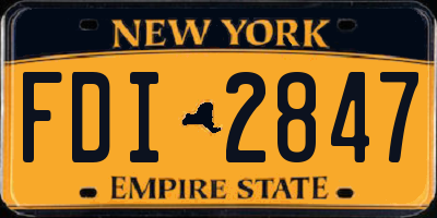 NY license plate FDI2847