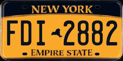 NY license plate FDI2882