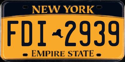 NY license plate FDI2939
