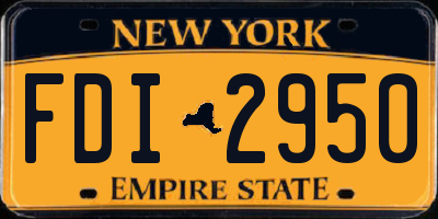 NY license plate FDI2950