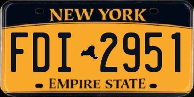 NY license plate FDI2951