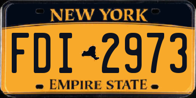 NY license plate FDI2973