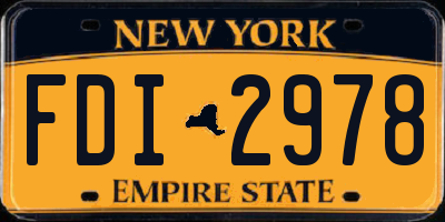 NY license plate FDI2978