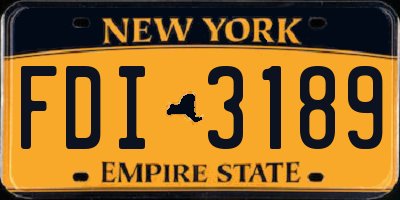NY license plate FDI3189