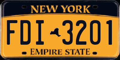 NY license plate FDI3201