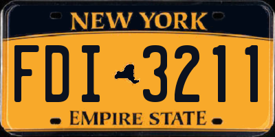 NY license plate FDI3211