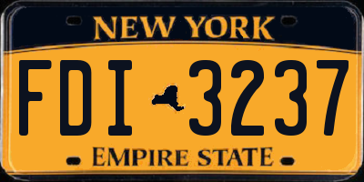 NY license plate FDI3237