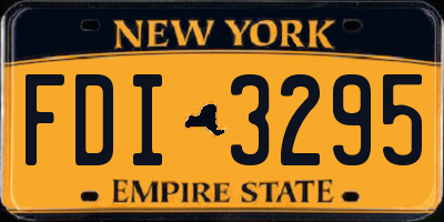 NY license plate FDI3295