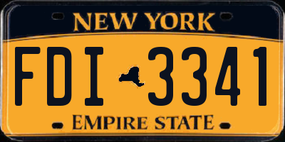 NY license plate FDI3341