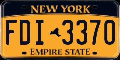 NY license plate FDI3370
