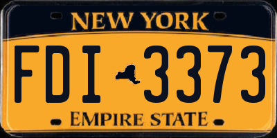 NY license plate FDI3373
