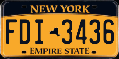 NY license plate FDI3436