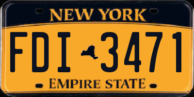 NY license plate FDI3471
