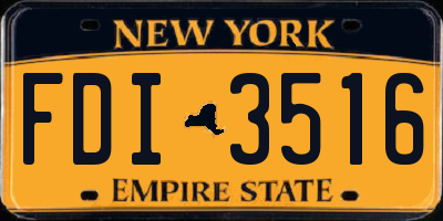 NY license plate FDI3516