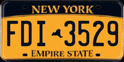 NY license plate FDI3529