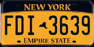 NY license plate FDI3639