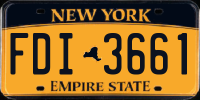 NY license plate FDI3661