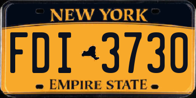 NY license plate FDI3730