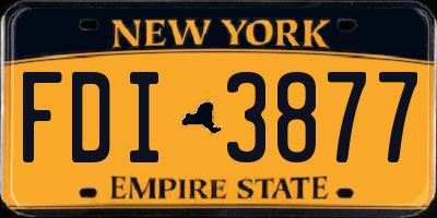 NY license plate FDI3877