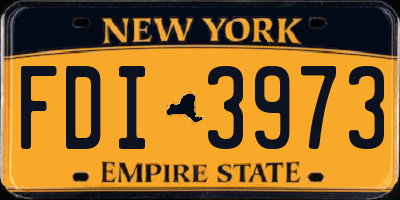 NY license plate FDI3973