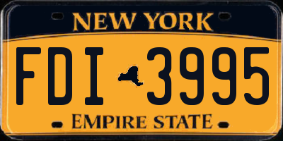 NY license plate FDI3995