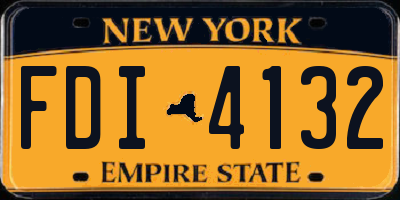 NY license plate FDI4132