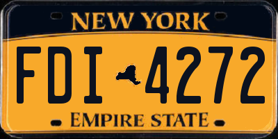 NY license plate FDI4272