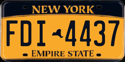 NY license plate FDI4437