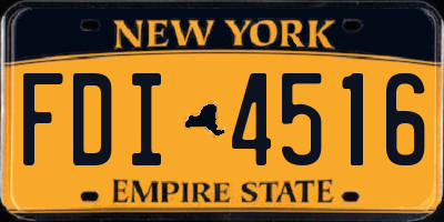 NY license plate FDI4516