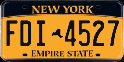 NY license plate FDI4527