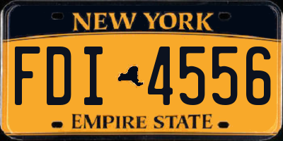 NY license plate FDI4556