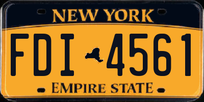 NY license plate FDI4561
