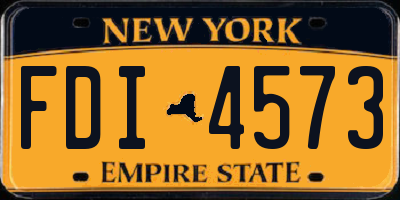NY license plate FDI4573