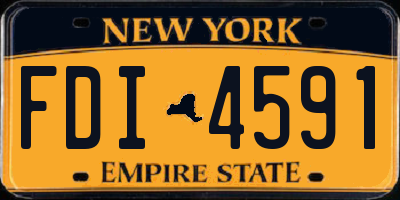 NY license plate FDI4591