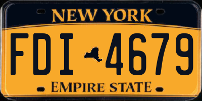 NY license plate FDI4679