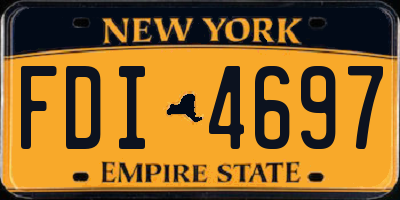 NY license plate FDI4697