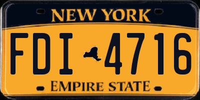 NY license plate FDI4716