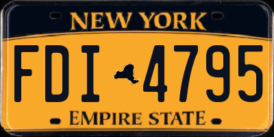 NY license plate FDI4795
