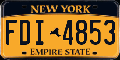 NY license plate FDI4853
